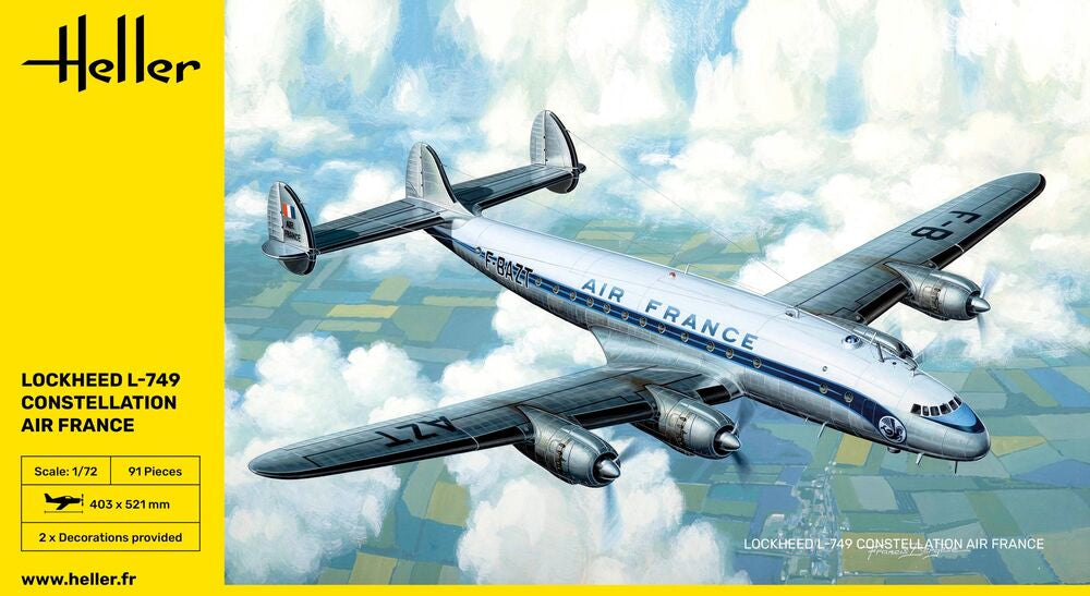 L-749 Constellation A.F. 1/72 – Heller