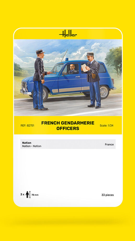 French Gendarmerie Officers 1/24 – Heller