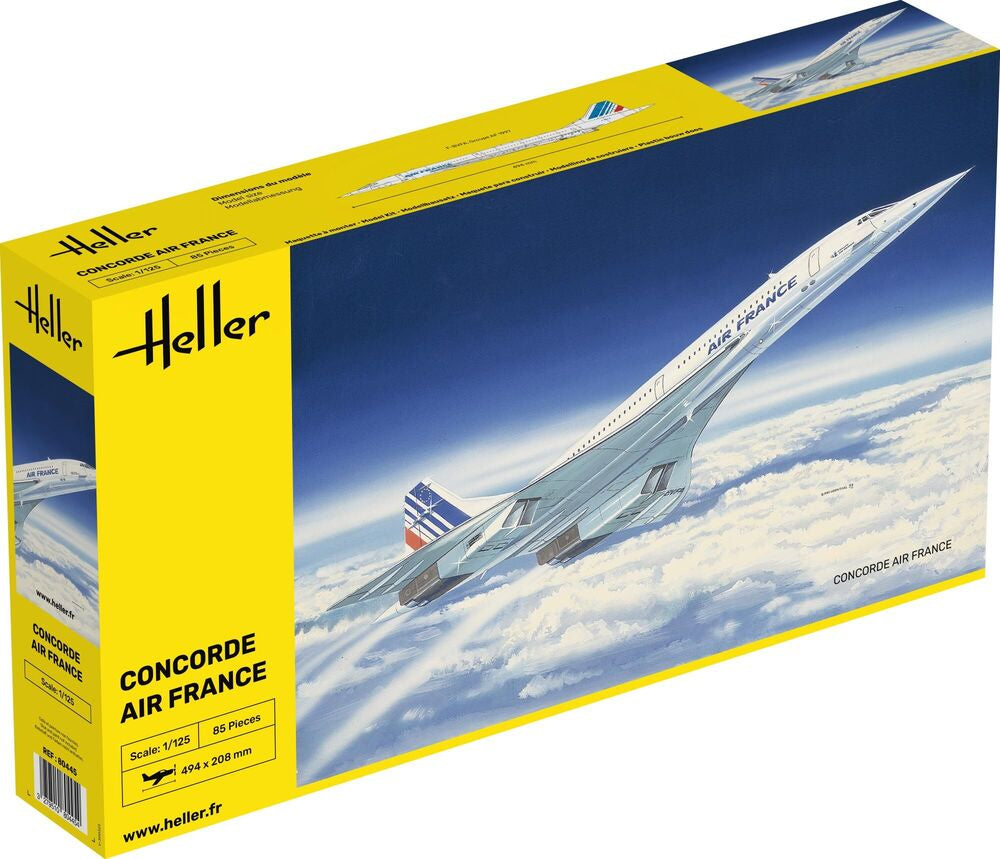 Heller 1/125 Concorde プラモデル．他、3点セット Concorde AF 1/125 – Heller