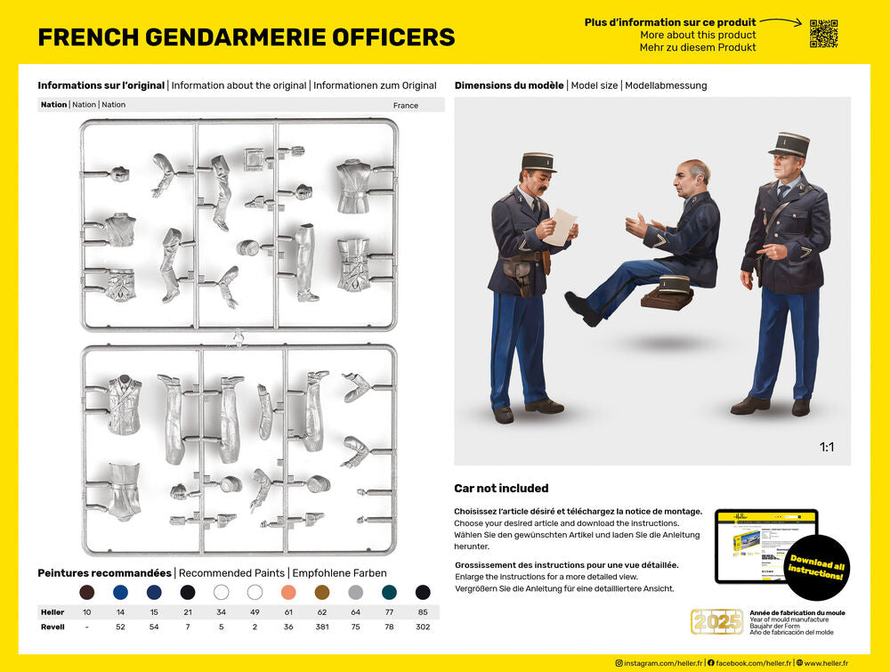 French Gendarmerie Officers 1/24 – Heller