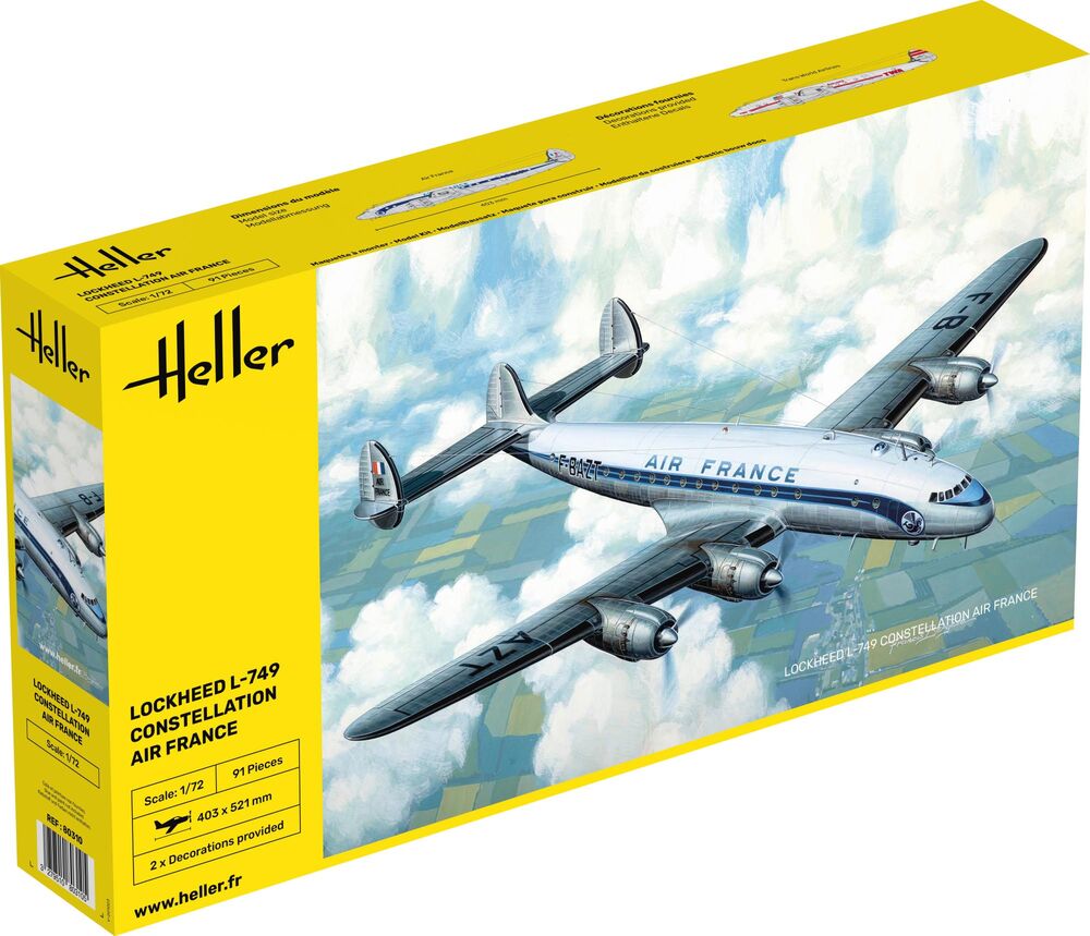 L-749 Constellation A.F. 1/72 – Heller