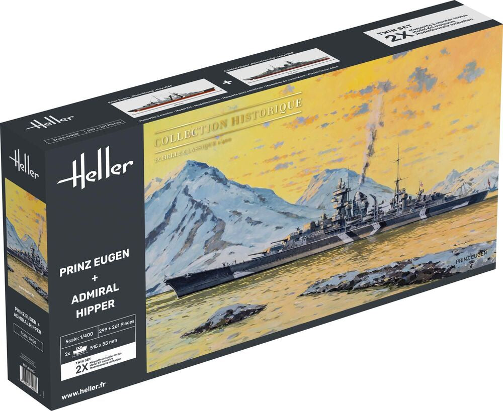 CROISEUR DE BATAILLE ALLEMAND PRINZ EUGEN 1942. Maquette de bâtiment