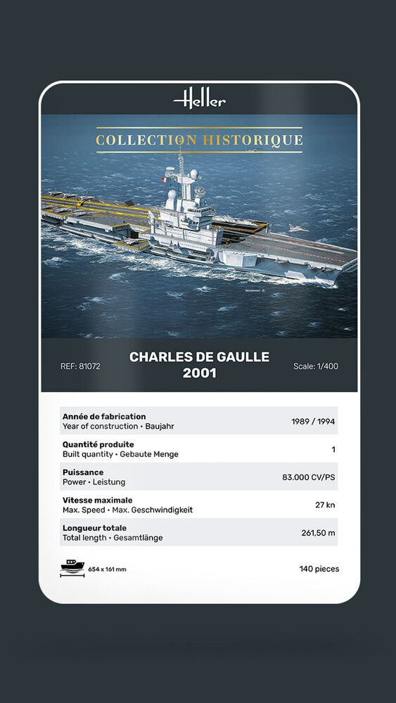 Charles de Gaulle 1/400 – Heller